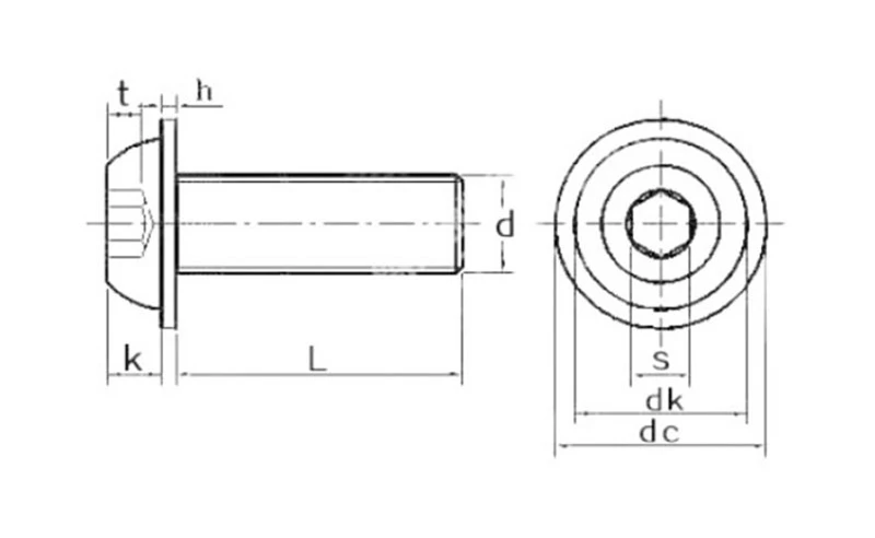 button flanged head bolt 1 button flanged head bolt 1