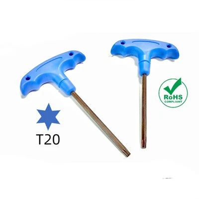 Torx skiptilykill með T-handfangi úr plasti